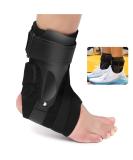 Ankle Support Brace with PE Stabilizers - Non-Slip Breathable Material, X-Strap for Sports Injury Recovery | Ankle Sprain Compression, Achilles Tendon Foot Pain Relief | XL Black - Buy Online on GoSupps.com