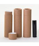 Buy 2 OZ Kraft Paperboard Lip Balm & Deodorant Tubes | 100 Pack - Eco-Friendly Cosmetic Packaging - Buy Online on GoSupps.com