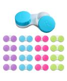 Aoutrow 16 Pack Contact Lens Case Box, Mini Contact Lens Case, Colorful Bulk Box Holder Container, Contact Lens Case Set - Buy Online on GoSupps.com