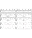 YIZHUO Brow Stamp Tool | Eyebrow Ruler Sticker & Microblading Stencils | 50Pcs Different Shapes | Permanent Makeup Measure Tool - Buy Online on GoSupps.com