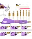 Hotfix Applicator Kit - 7-in-1 Rhinestone Wand with 7 Tips, 2 Pencils, and Tweezers - Buy Online on GoSupps.com