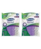 DenTek Slim Brush Interdental Cleansers 32ct, Extra Tight, Mouthwash Blast - Pack of 2 - Buy Online on GoSupps.com