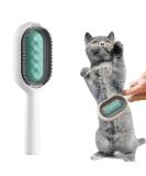 Buy Multifunctional Cat Brush with Water - Perfect for Short Hair & Massage | Blue Pet Hair Removal Comb - Buy Online on GoSupps.com
