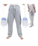 Catheter Leg Bag Pants for Men/Women - Urine Bag Holder with Double Zippered Pockets Holds 2000ml - X-Large Grey - Buy Online on GoSupps.com