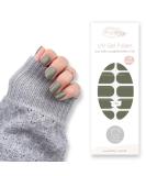 Fairy Nail UV Gel Foils - Self-Adhesive Green Nail Wraps | 20 Pieces Half Cured Nail Polish Strips - Buy Online on GoSupps.com