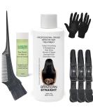 Real Brazilian Keratin Straightening Treatment Kit - Pro Results for Shiny Smooth Hair | Lasts 3-9 Months | 4 oz - Buy Online on GoSupps.com
