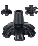 34 Inch Heavy Duty Quad Cane Tips with 6 Support Feet - Replacement Rubber Foot for Self Standing Canes and Crutches - Buy Online on GoSupps.com