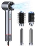 ZCVTBYE 5-in-1 Hair Styling System: High-Speed Blow Dryer Straightening Comb Curling Wand & More - International Shipping Available - Buy Online on GoSupps.com