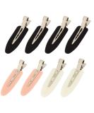 8-Piece No Bend Hair Clips for Salon Hairstyle - Alligator Barrettes for Crease-Free Styling, Perfect for Bangs, Waves, and Makeup Application - Buy Online on GoSupps.com