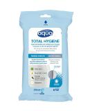 Aqua Wash Reusable Gloves - Medical Grade Cleansing Wipes - Hypoallergenic & Pre-Moistened - No Water Needed - Pack of 12 - Perfect for All Skin Types - Buy Online on GoSupps.com