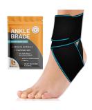 Ankle Brace for Sprained Ankle - Stabilizing Support for Men & Women | Tendonitis Relief Basketball & Running | Available in Blue (Left & Right - Buy Online on GoSupps.com
