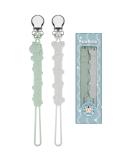 Kowlone Koala Bear Silicone Dummy Clip Set - Teething Pacifier Holder for Boys and Girls (Green Grey) - Buy Online on GoSupps.com