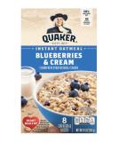 Quaker Instant Oatmeal Blueberries & Cream 2-Pack - Buy Online on GoSupps.com