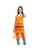 MIKI WELL Hair Stylist Apron - Adjustable Apron with Pockets Orange - Buy Online on GoSupps.com