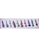 10 Long Bollywood Designer Bindis Premium Crystal Jewels Mettallic Bindi Stickers Tattoos Forehead Tika - Buy Online on GoSupps.com