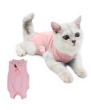 Premium Recovery Suit for Cats - Katzbody After Surgery | Surgical Recovery Suit for Belly Wounds & Skin Diseases (L Pink) - Buy Online on GoSupps.com