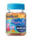 Wellkid Peppa Pig Chewable Gummy Vitamins by Vitabiotics - UK's No. 1 Vitamin Company. Kids Multivitamin formula with Vitamin A B C D and E - Buy Online on GoSupps.com