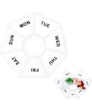 Shop WLLHYF 7-Day Portable Pill Organizer | Daily Vitamin Holder & Travel Medicine Planner - Buy Online on GoSupps.com