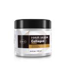 Collagen Hair Mask for Damaged Hair - Argan Oil Deep Repair Treatment for Curly & Straight Fine Hair (100ml) | Buy Online Worldwide - Buy Online on GoSupps.com