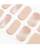 Danni & Toni Half-Hardened Gel Nail Films Biachide Dreams Pale Brown Pink Gold Foil Self-Adhesive Nail Stickers 28 Wraps Perfect for DIY Nail Art - Buy Online on GoSupps.com