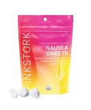 Pink Stork Nausea Sweets: Lite Peppermint, Organic Hard Candy, Nausea Relief + Morning Sickness Relief for Pregnant Women + Digestion + Migraine Relief, Vitamin B, Women-Owned, 30 Lozenges - Buy Online on GoSupps.com