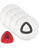 4 Pack Spin Mop Replacement Heads | Compatible with O Cedar EasyWring Mop | 100% Microfiber | Machine Washable | Easy to Replace | Deep Cleaning | 1 Tank System - Buy Online on GoSupps.com