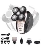 4D 360 Head Shaver for Men - 5 in 1 Wet/Dry Bald Head Shaver with Rotary Blades Clippers & Accessories | International Shipping Available - Buy Online on GoSupps.com
