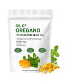 Buy 2 in 1 Oil of Oregano & Black Seed Oil - 6000mg & 200mg Softgel Capsules - 300 Count for Immune Support | International Shipping - Buy Online on GoSupps.com