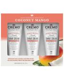 CREMO Moisturizing Coconut Mango Shave Cream 6 fl oz - 3 Pack - Buy Online on GoSupps.com