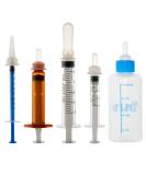 Pet Feeding Bottle & Syringe Set with Silicone Nipples - Ideal for Dogs, Cats, Puppies, and Wild Animals - Buy Online on GoSupps.com