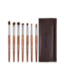 Natural Pony Hair Eyeshadow Brush Set with Travel Bag | Enzo Ken | Horse Hair Makeup Brushes for Eyebrows Eyeliner Contouring & Smoky Eyes | E200 - Buy Online on GoSupps.com