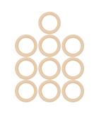 10 Pieces Wooden Teether 65mm Baby Wooden Teethers DIY Maple Teether Baby Teething Craft DIY Toy DIY(Wood) Beige - Buy Online on GoSupps.com