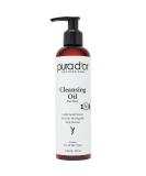 PURA D'OR 8 Oz Facial Cleansing Oil | Nourishing Botanical Blend Gentle Makeup Remover & Deep Cleanser | Vitamin Jojoba & Sunflower Oil for Healthy Glowing Skin | Paraben-Free Beauty - Buy Online on GoSupps.com