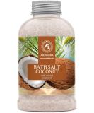 Coconut Bath Sea Salt 21.16 Oz - Natural Coconut Oil Bath Soak for Relaxation and Muscle Relief - Aromatherapy Herb Bath Salts for Good Sleep and Body Care - Buy Online on GoSupps.com