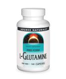 Source Naturals L-Glutamine 500 mg - 100 Capsules | Immune Support & Muscle Recovery - Buy Online on GoSupps.com