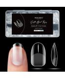Modelones nail tips 500 pieces for nails Full cover nails Tips set nail tip kit for sticking nail art for nail studios starter DIY 10 sizes short squoval short squoval 500PCs half matte - Buy Online on GoSupps.com