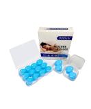 Buy Soft Reusable Silicone Ear Plugs for Sleeping & Swimming - Noise Cancelling 32 dB NRR Easy Carry Case Ideal for Travel - Buy Online on GoSupps.com