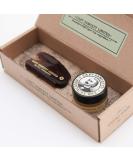 Captain Fawcett's Sandalwood Moustache Wax & Folding Pocket Comb Gift Set (CF.87T) - Made in England - Buy Online on GoSupps.com