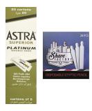 The Shave Factory Ultimate Shaving Kit with 100 Astra Superior Platinum Blades and 20 Free Styptic Matches - Buy Online on GoSupps.com