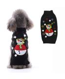 Christmas Dog Sweater - Warm Turtleneck Knitwear for Puppies | Festive Holiday Petwear with Snowman Design | Perfect Gift for Dogs - Buy Online on GoSupps.com