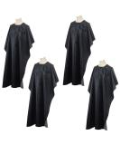 Hair Salon Capes with Snap Closure Waterproof Hairdressing Styling Hair Cutting Coloring Nylon Cape for Barber Hairdressers (4 Pack) Black 59x47 Inch (Pack of 4) - Buy Online on GoSupps.com