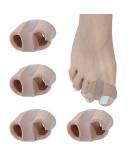 JULAR 4 PCS Gel Bunion Corrector Toe Separators for Men and Women | Breathable Fabric, Overlapping Toes Relief | Bunion Corrector with 2 Loops - Buy Online on GoSupps.com