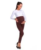 SOFTSAIL Maternity Leggings | Thick Cotton Fleece Pregnancy Pants | PREG28-8 Brown - Buy Online on GoSupps.com