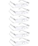 Boost Eyewear 6 Pack Reading Glasses, Clear Half Rim Frames, for Men and Women, with Comfort Spring Loaded Hinges, Clear, 6 Pairs (+2.00) 2.0 Diopters 9.0 Millimeters 2.00 Inches 0.00 0.00 6.0 - Buy Online on GoSupps.com