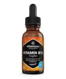 Vitamin B12 drops high dose & vegan 500 mcg 50 ml (1700 drops) methylcobalamine & adenosylcobalamine liquid dietary supplements without additives made in Germany - Buy Online on GoSupps.com