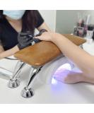 Professional Big Nail Arm Rest in Kaqi Color - Microfiber Leather Manicure Hand Pillow for Salon Use - Buy Online on GoSupps.com
