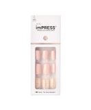KISS Impress Press-on Manicure Dorothy short length and square with pureefit technology contains cleaning pad mini file manica sticks and 30 artificial nails - Buy Online on GoSupps.com