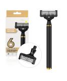 Buy Arqumi Men's Razor Blades - 6-Blade Manual Razor with Precision Trimmer & 2 Replaceable Magnetic Heads - International Shipping Available - Buy Online on GoSupps.com