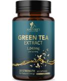 Nature's Green Tea Extract Pills 1000mg - 98% EGCG for Natural Energy & Heart Health - Vegan Non-GMO Herbal Supplement - 60 Capsules - Buy Online on GoSupps.com