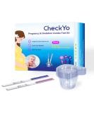 Buy 50 Pack CheckYo Ovulation and Pregnancy Test Strips Combo | 40 LH & 10 hCG Tests | Accurate Fertility Tests with 50 Collection Cups | International Shipping Available - Buy Online on GoSupps.com